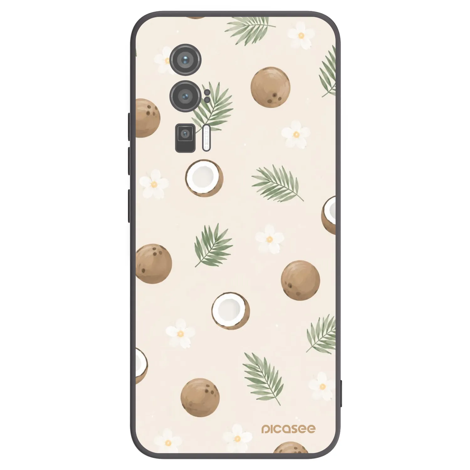 Picasee silikonski črni ovitek za Xiaomi Poco F5 Pro 5G - Coconut Breeze