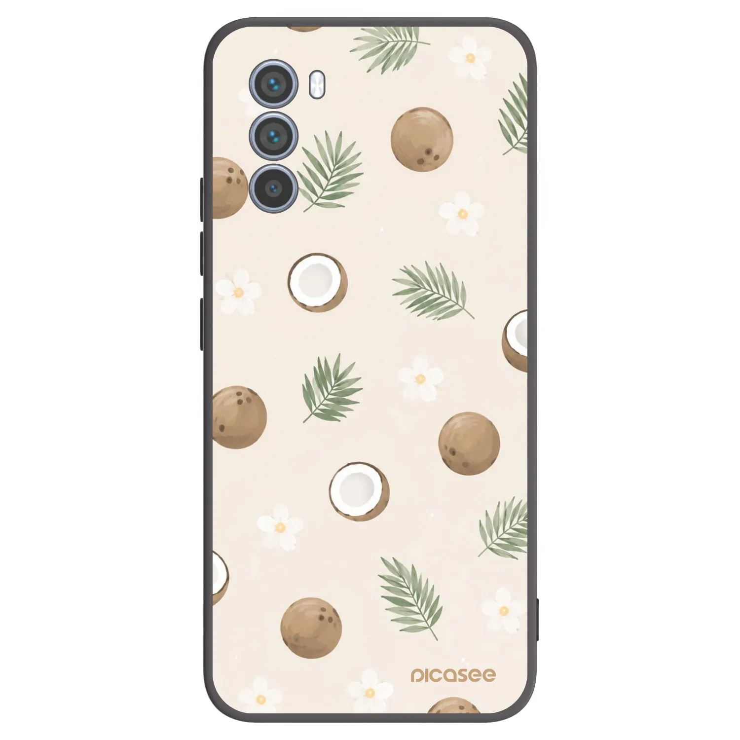 Picasee silikonski črni ovitek za Motorola Moto G62 - Coconut Breeze