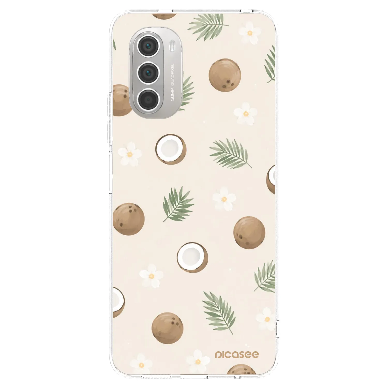 Picasee silikonski prozorni ovitek za Motorola Moto G51 - Coconut Breeze