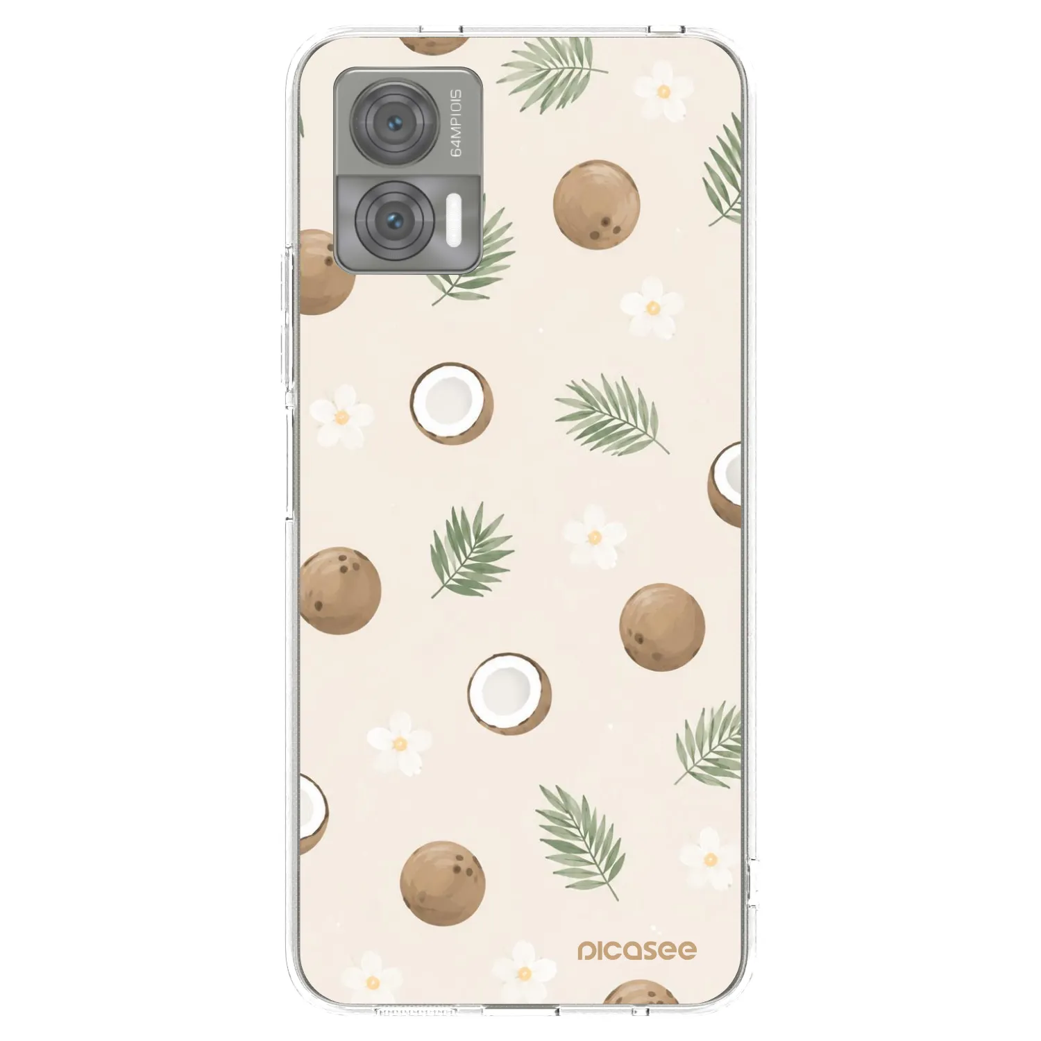 Picasee silikonski prozorni ovitek za Motorola Edge 30 Neo - Coconut Breeze
