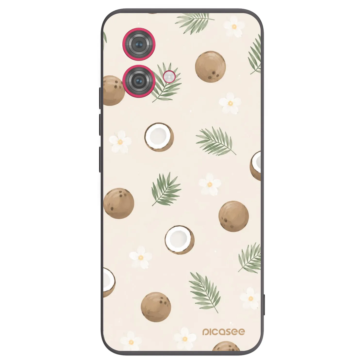 Picasee silikonski črni ovitek za Motorola Moto G84 5G - Coconut Breeze