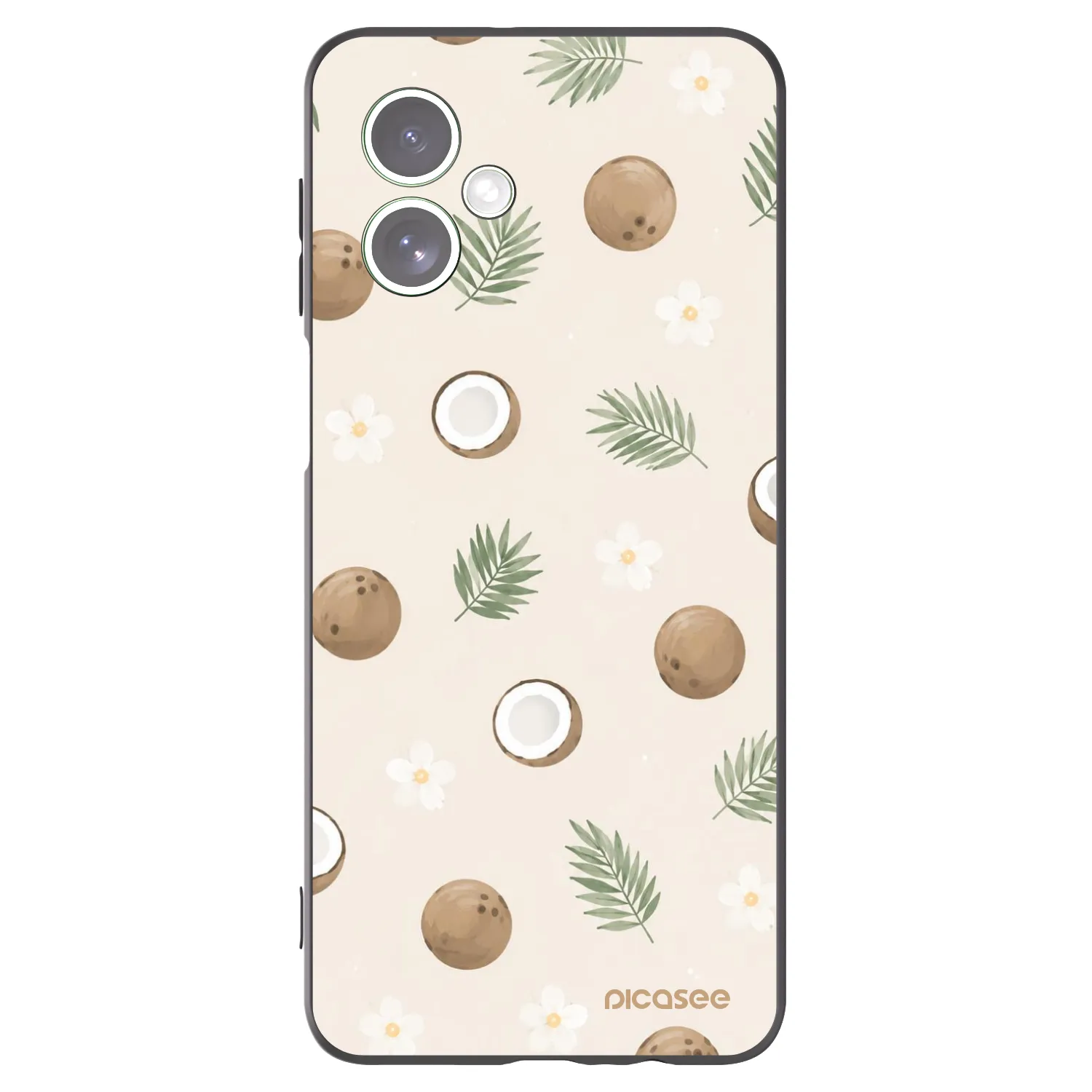 Picasee silikonski črni ovitek za Motorola Moto G54 5G - Coconut Breeze