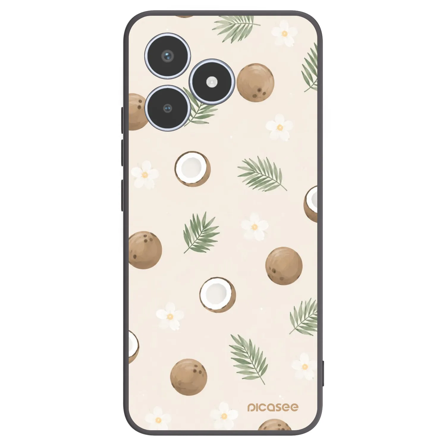 Picasee silikonski črni ovitek za Realme C53 - Coconut Breeze