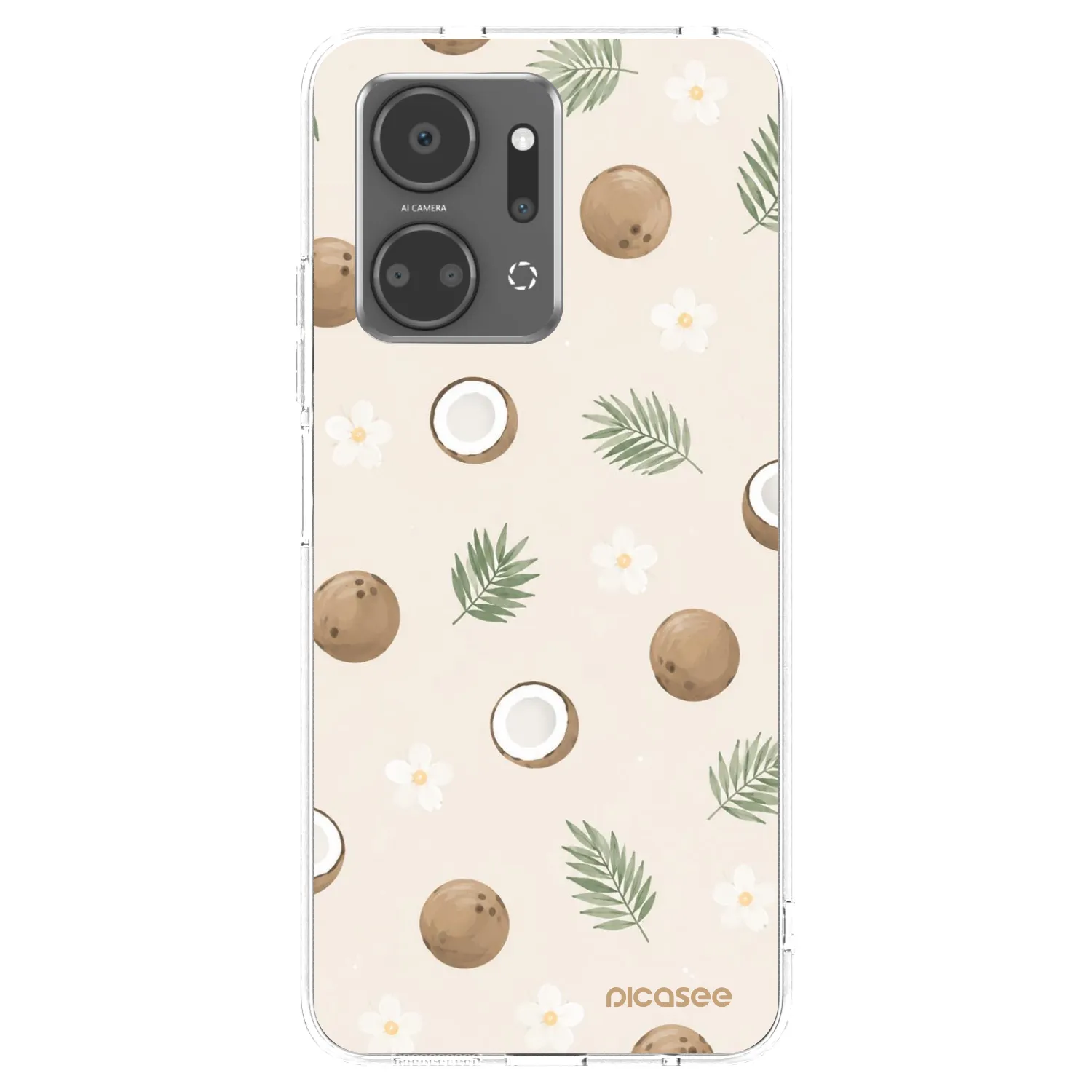 Picasee silikonski prozorni ovitek za Honor X7a - Coconut Breeze