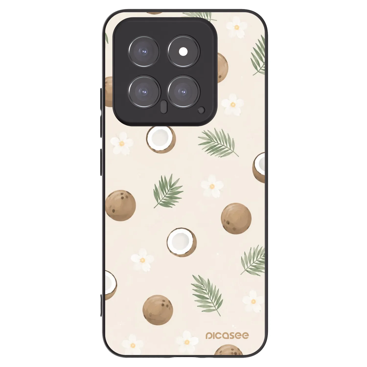 Picasee silikonski črni ovitek za Xiaomi 14 - Coconut Breeze