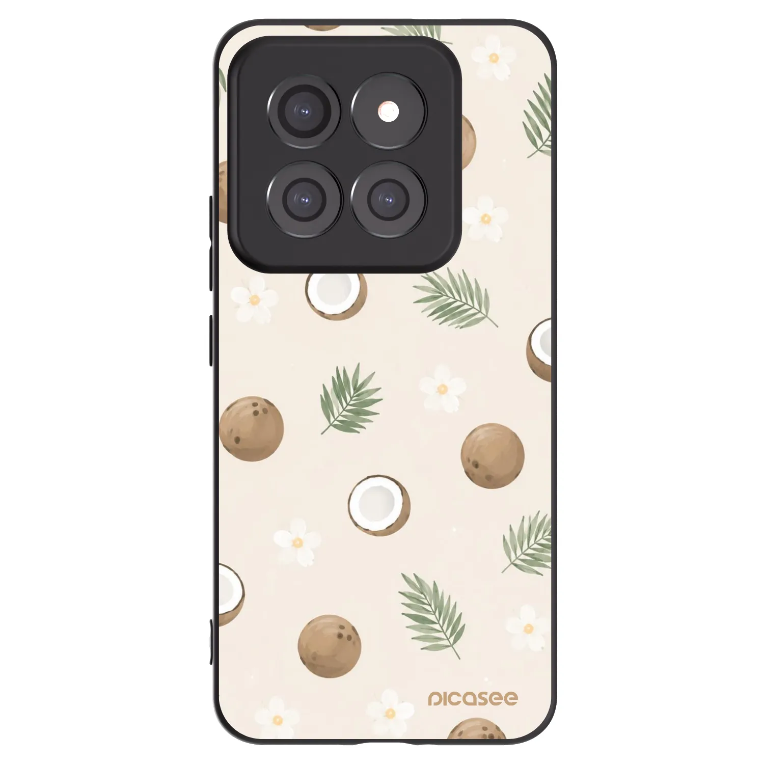 Picasee silikonski črni ovitek za Xiaomi 14 Pro - Coconut Breeze