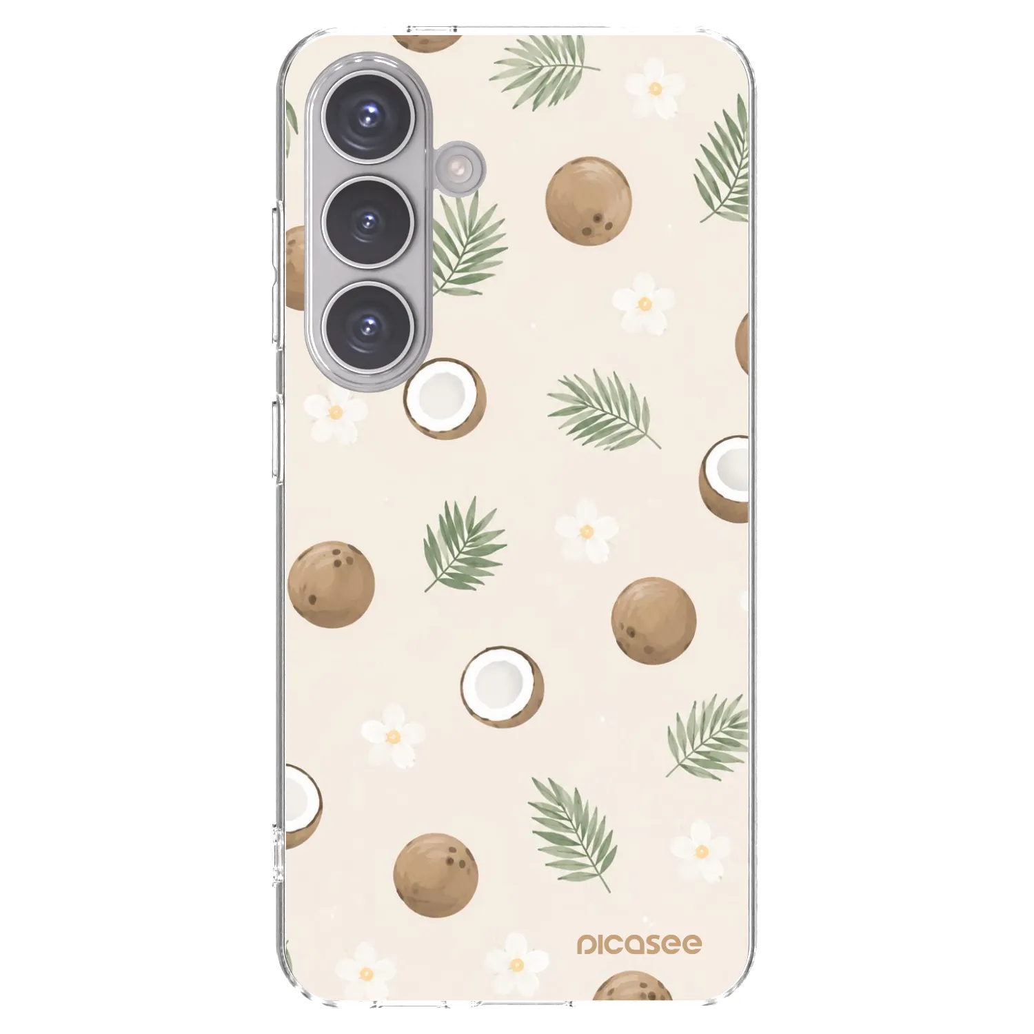 Picasee silikonski prozorni ovitek za Samsung Galaxy S24 S921B 5G - Coconut Breeze