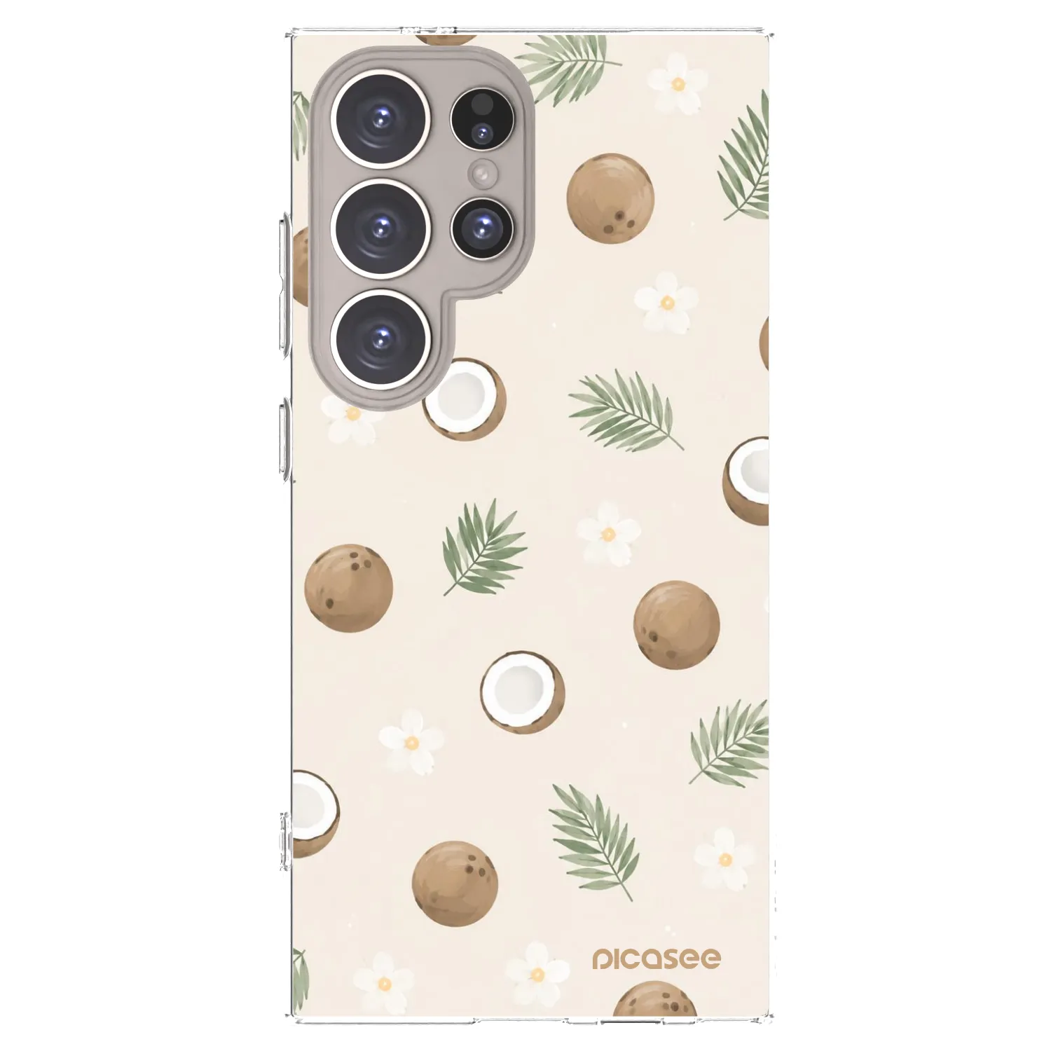 Silikonski prozorni ovitek za Samsung Galaxy S24 Ultra S928B 5G - Coconut Breeze