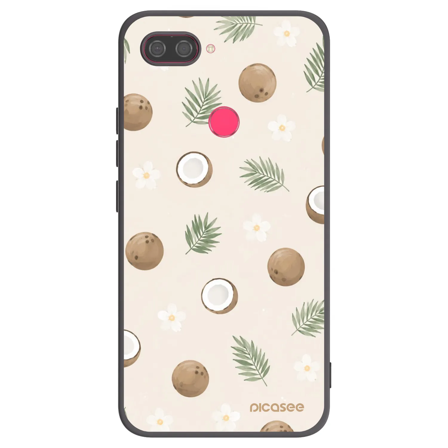Picasee silikonski črni ovitek za Xiaomi Mi 8 Lite - Coconut Breeze