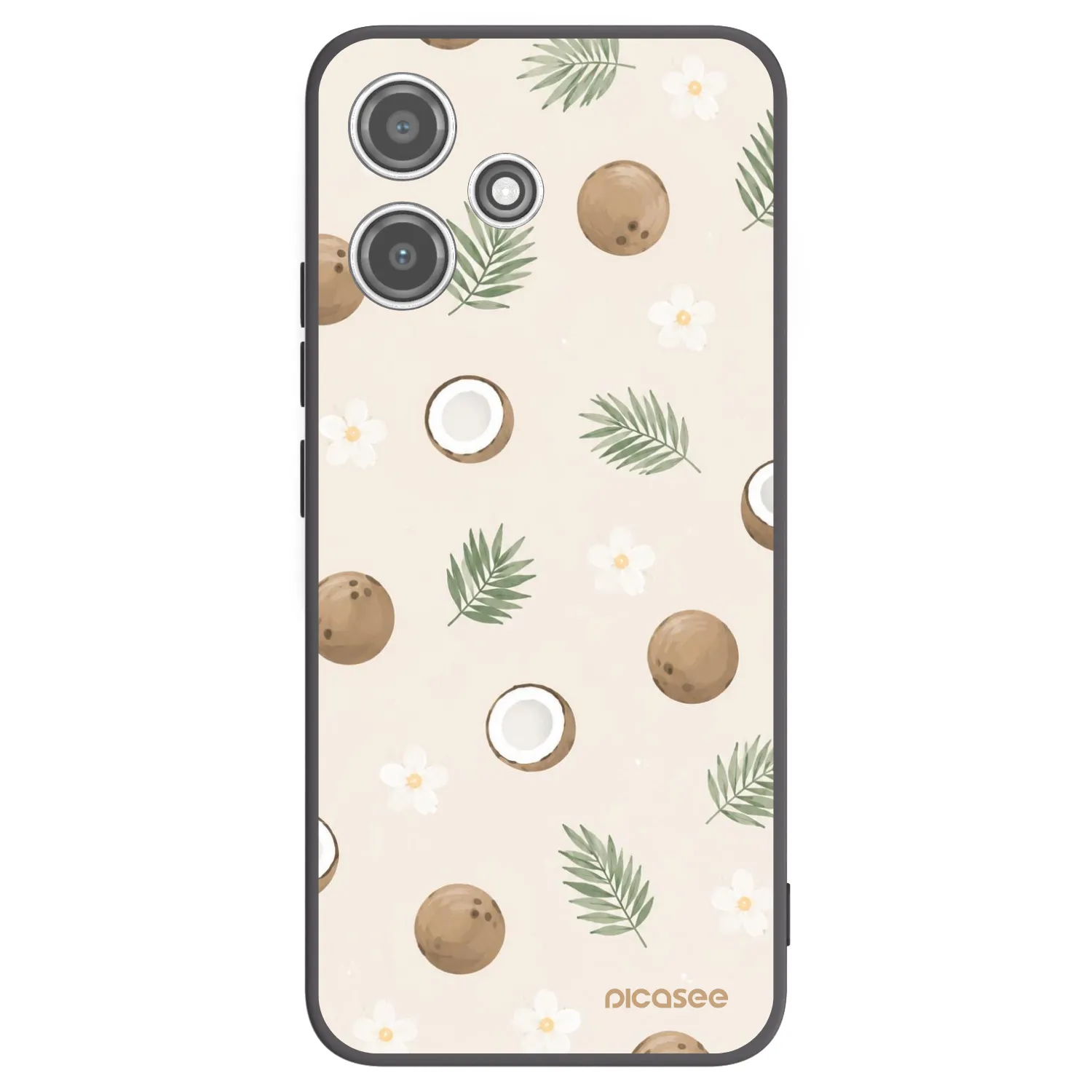 Picasee silikonski črni ovitek za Xiaomi Redmi 12 5G - Coconut Breeze