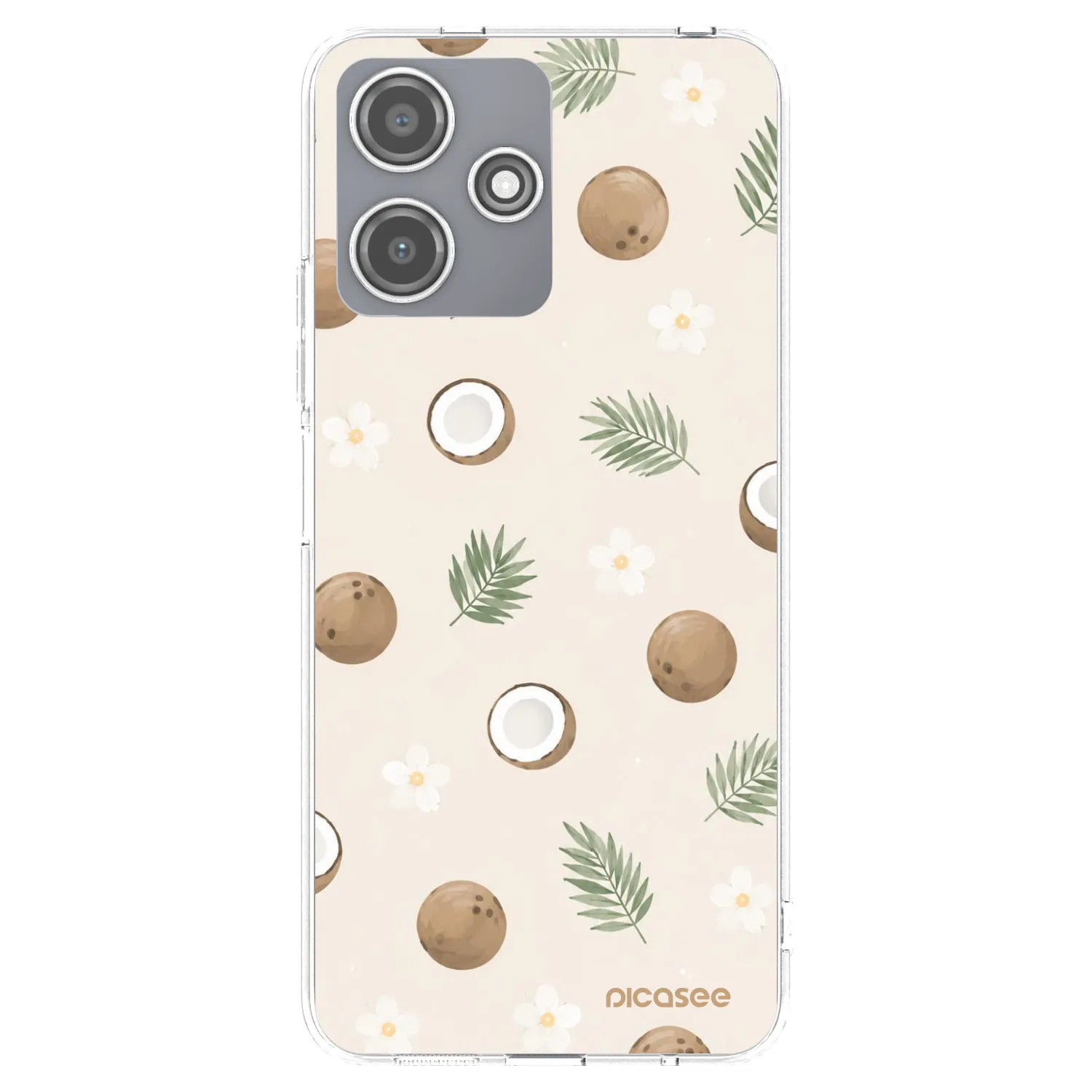 Picasee silikonski prozorni ovitek za Xiaomi Redmi 12 5G - Coconut Breeze