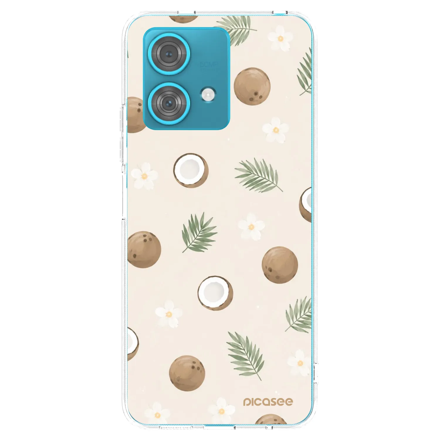 Picasee silikonski prozorni ovitek za Motorola Edge 40 Neo - Coconut Breeze