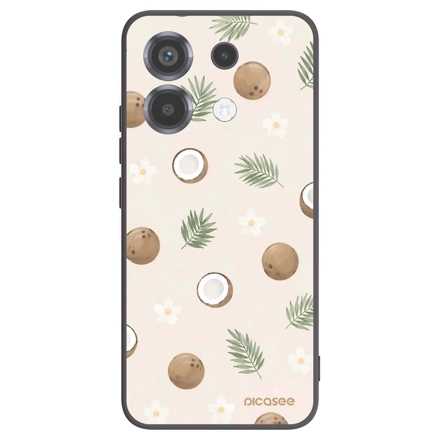 Picasee silikonski črni ovitek za Xiaomi Poco X6 - Coconut Breeze