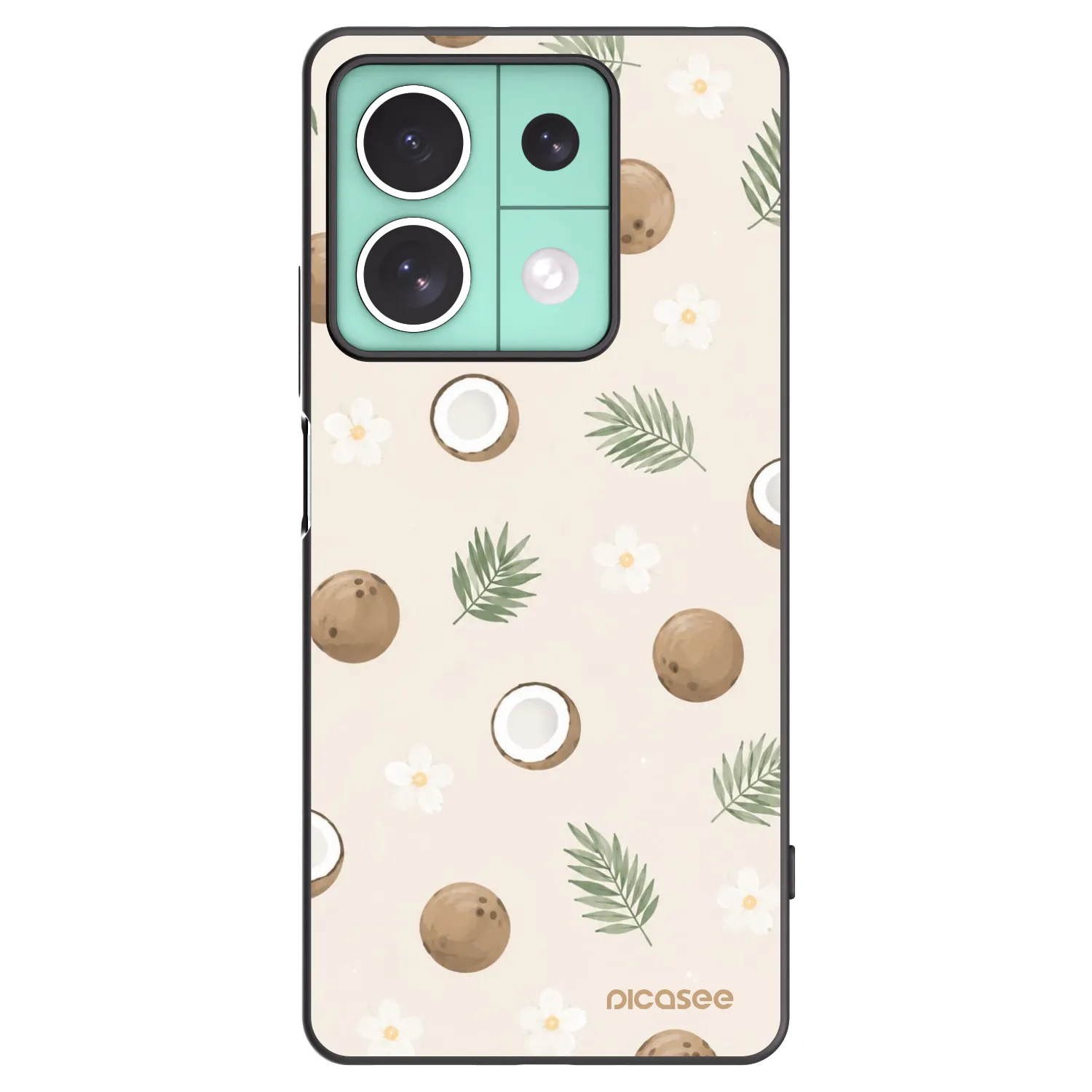 Picasee silikonski črni ovitek za Xiaomi Redmi Note 13 5G - Coconut Breeze