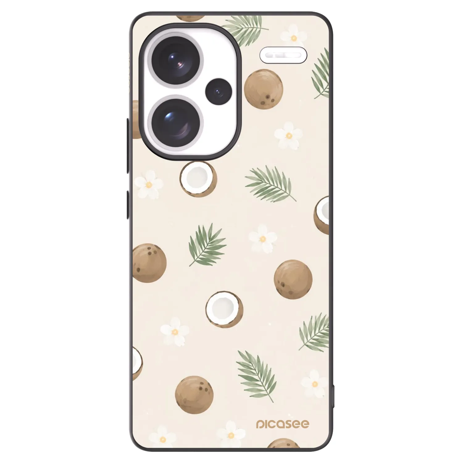 Picasee silikonski črni ovitek za Xiaomi Redmi Note 13 Pro+ 5G - Coconut Breeze
