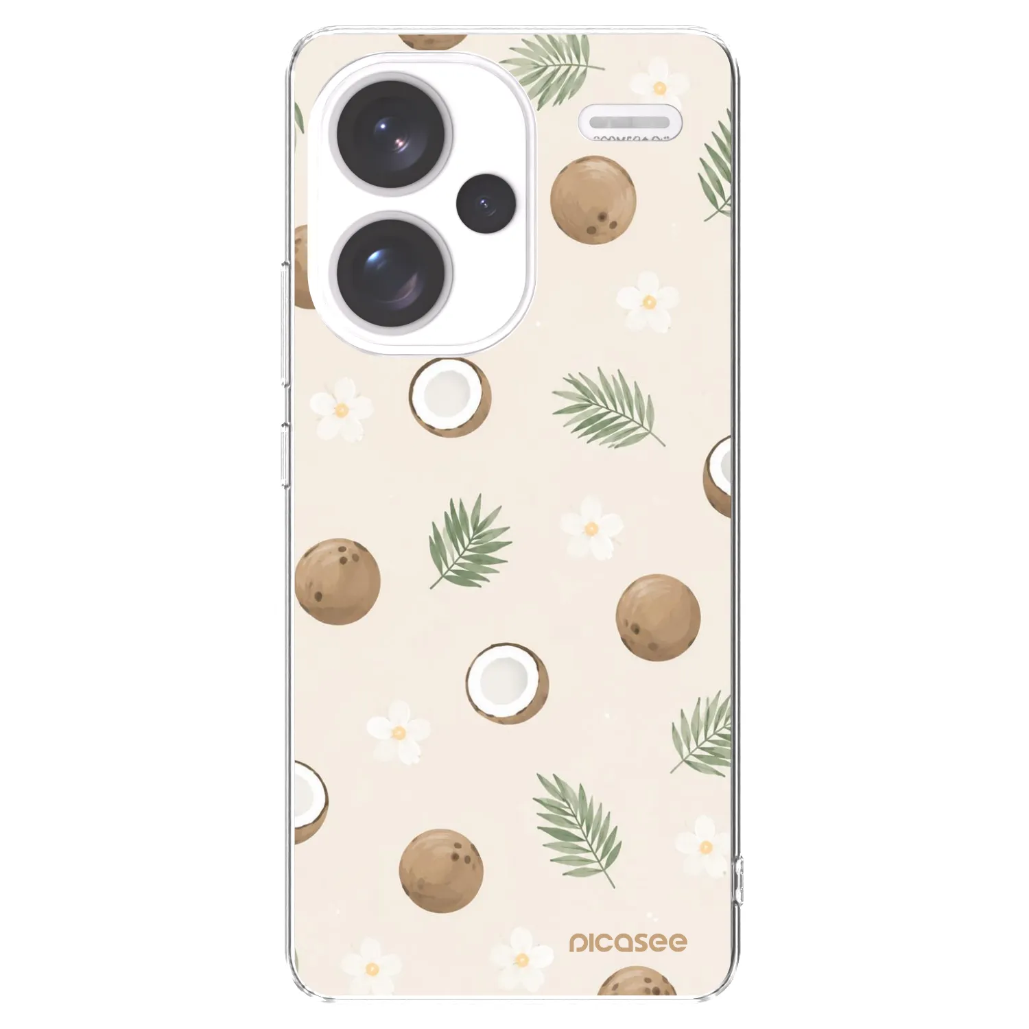 Picasee silikonski prozorni ovitek za Xiaomi Redmi Note 13 Pro+ 5G - Coconut Breeze