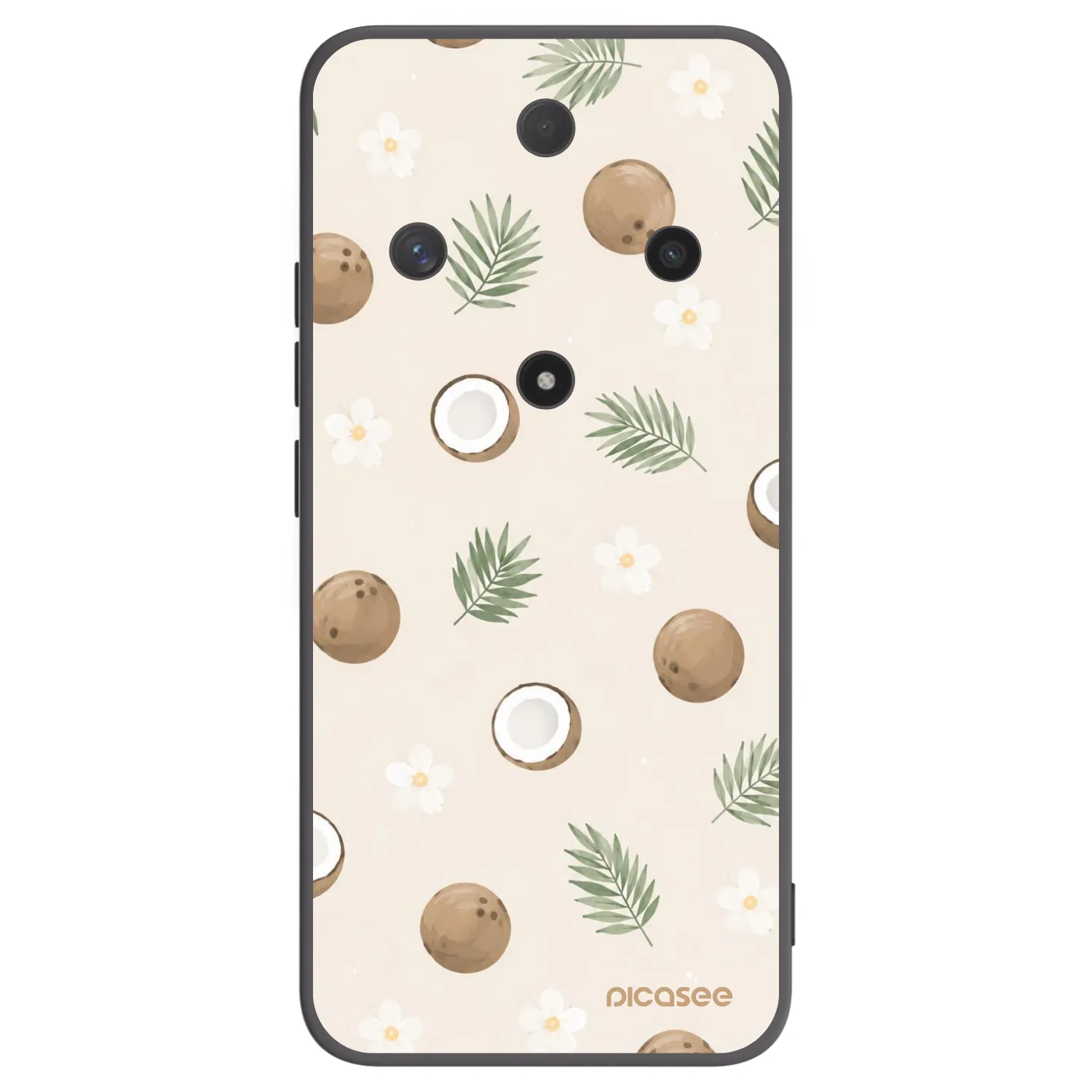 Picasee silikonski črni ovitek za Honor Magic6 Lite 5G - Coconut Breeze