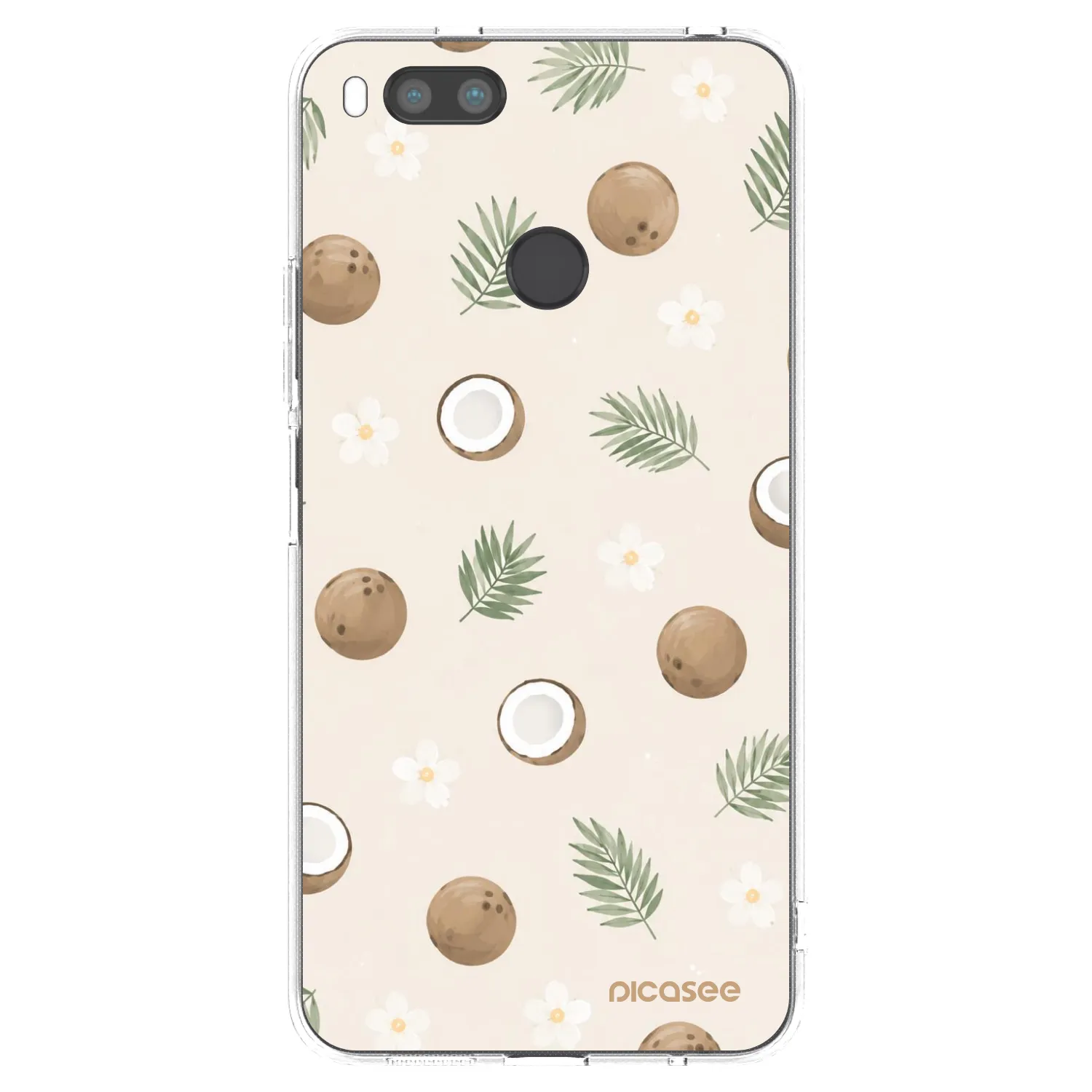 Picasee silikonski prozorni ovitek za Xiaomi Mi A1 Global - Coconut Breeze