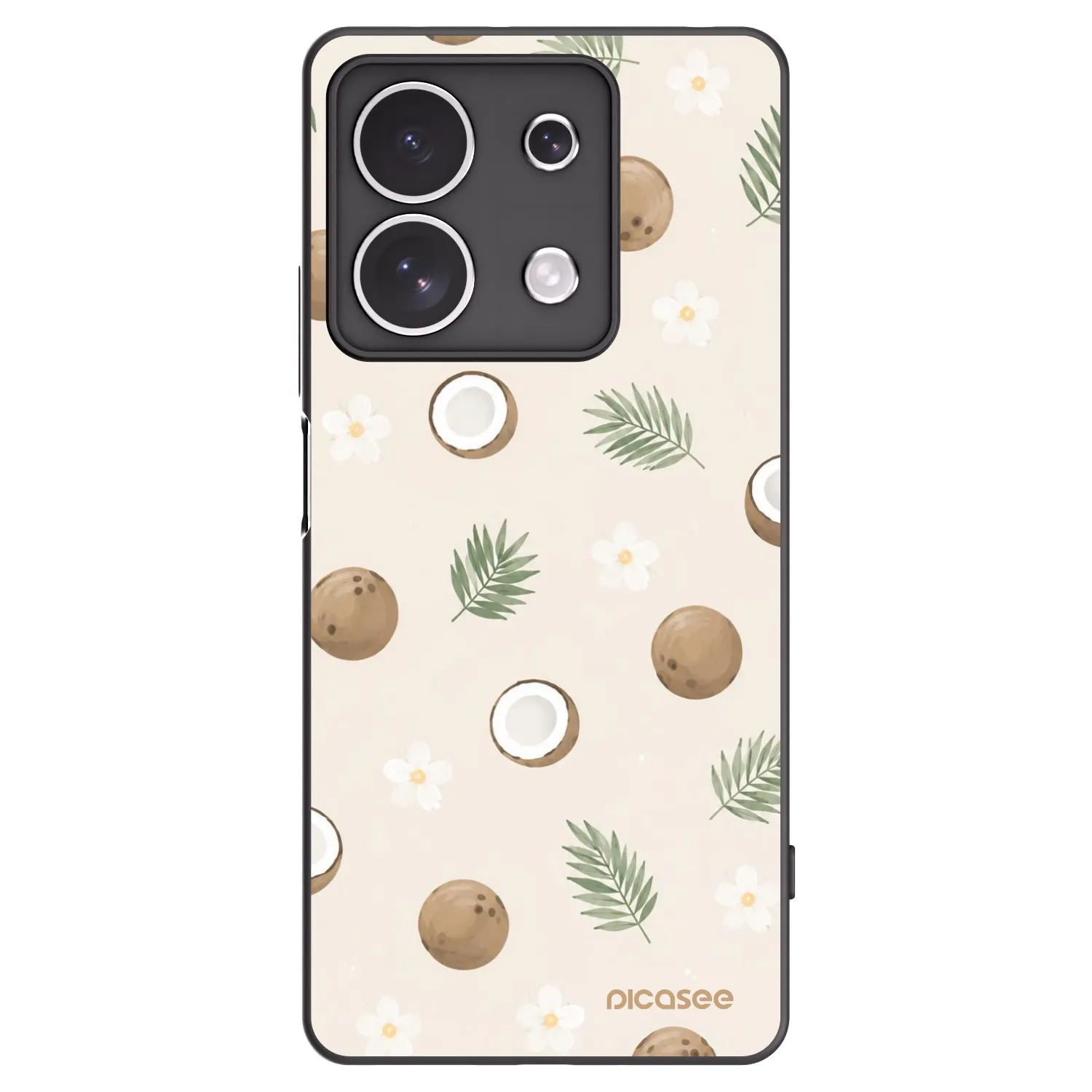 Picasee silikonski črni ovitek za Xiaomi Redmi Note 13 4G - Coconut Breeze
