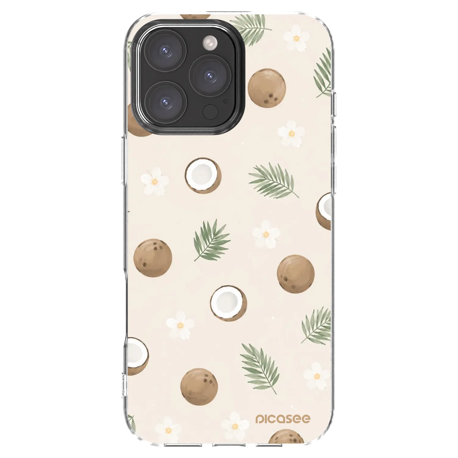 Picasee silikonski prozorni ovitek za Apple iPhone 16 Pro Max - Coconut Breeze