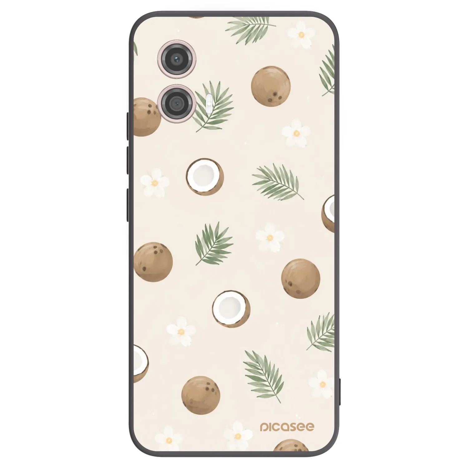 Picasee silikonski črni ovitek za Motorola Moto G53 5G - Coconut Breeze