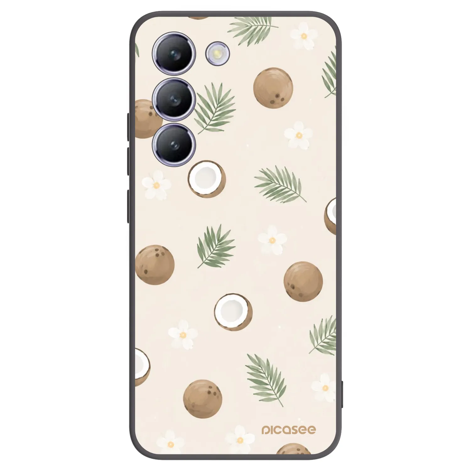 Picasee silikonski črni ovitek za Vivo V40 SE 5G - Coconut Breeze