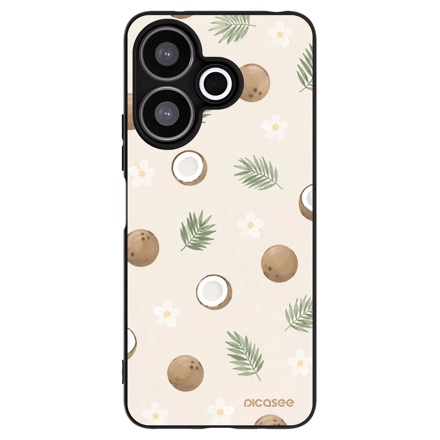 Picasee silikonski črni ovitek za Xiaomi Redmi 13 4G - Coconut Breeze