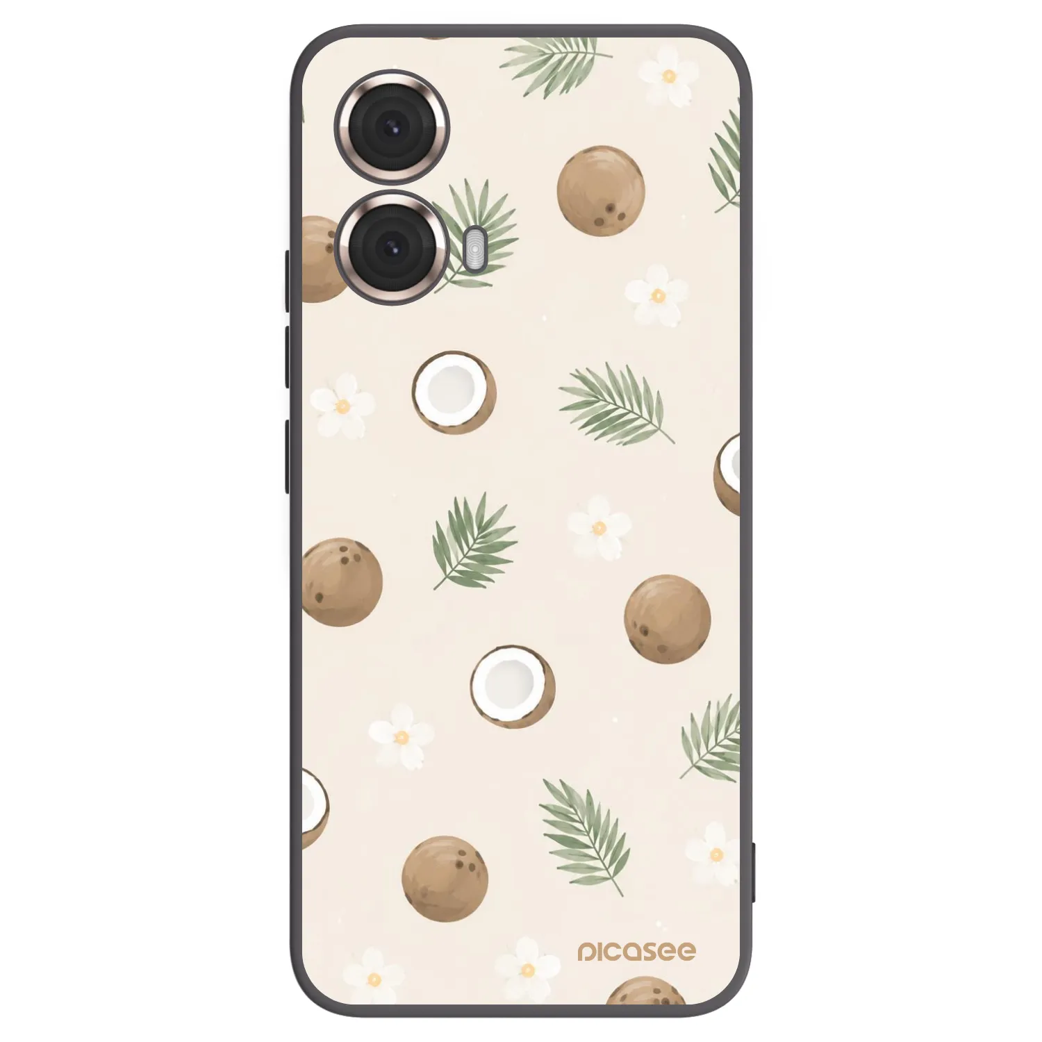Picasee silikonski črni ovitek za Motorola Moto G85 - Coconut Breeze