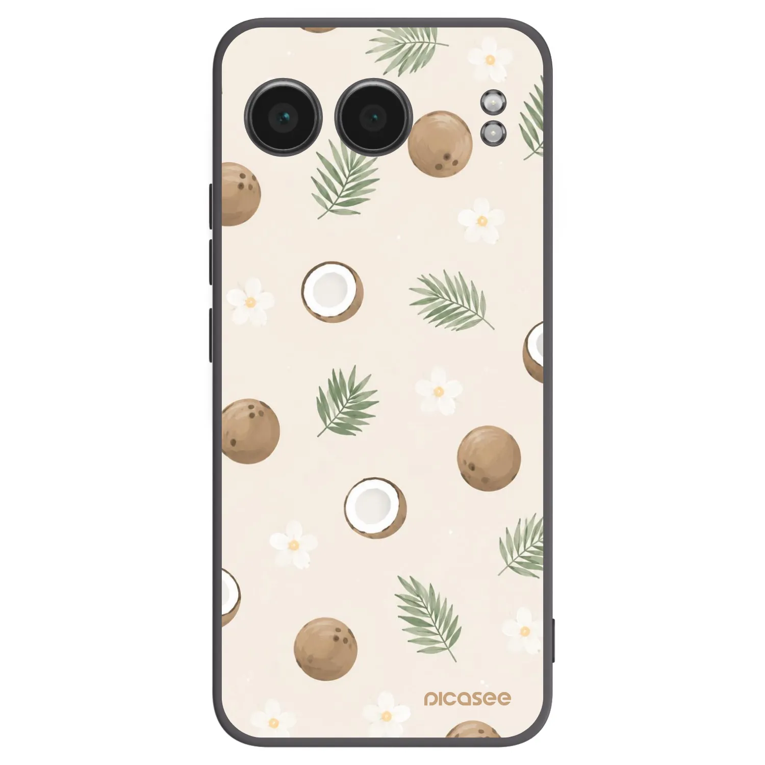 Picasee silikonski črni ovitek za OnePlus Nord 4 - Coconut Breeze