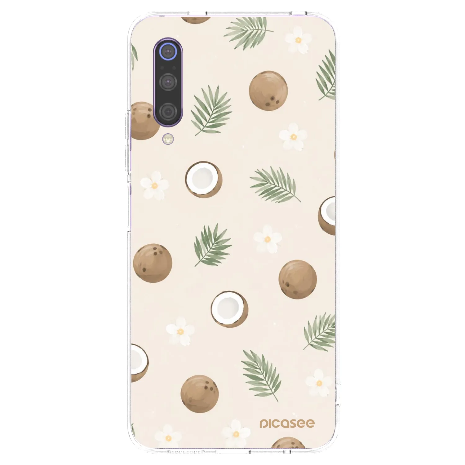 Picasee silikonski prozorni ovitek za Xiaomi Mi 9 - Coconut Breeze