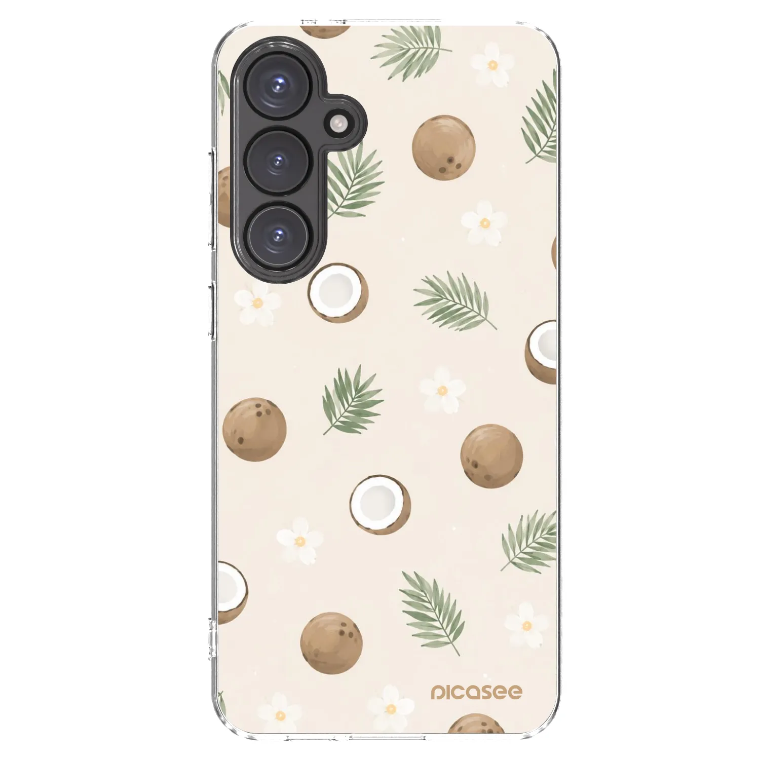 Picasee silikonski prozorni ovitek za Samsung Galaxy S24 FE S721B - Coconut Breeze