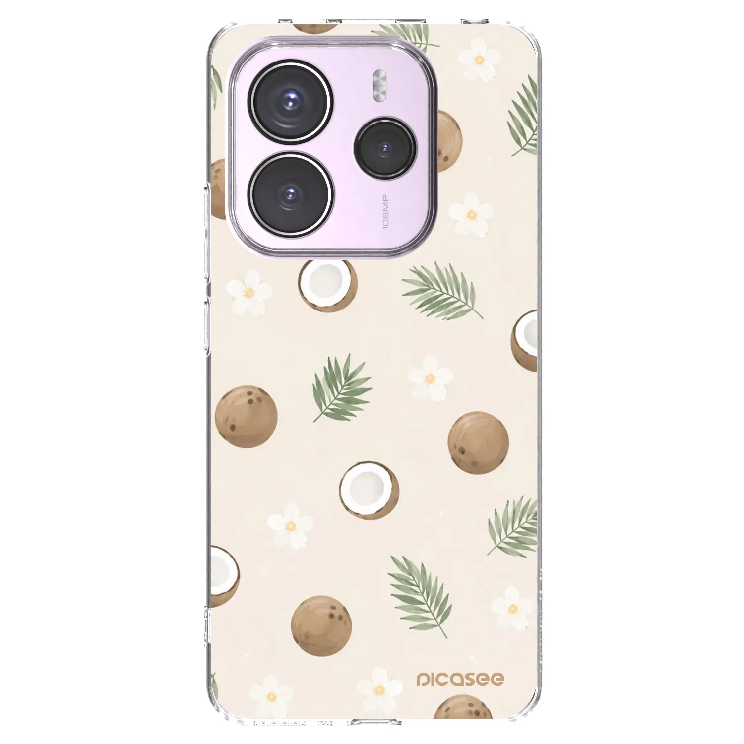 Picasee silikonski prozorni ovitek za Xiaomi Redmi Note 14 5G - Coconut Breeze