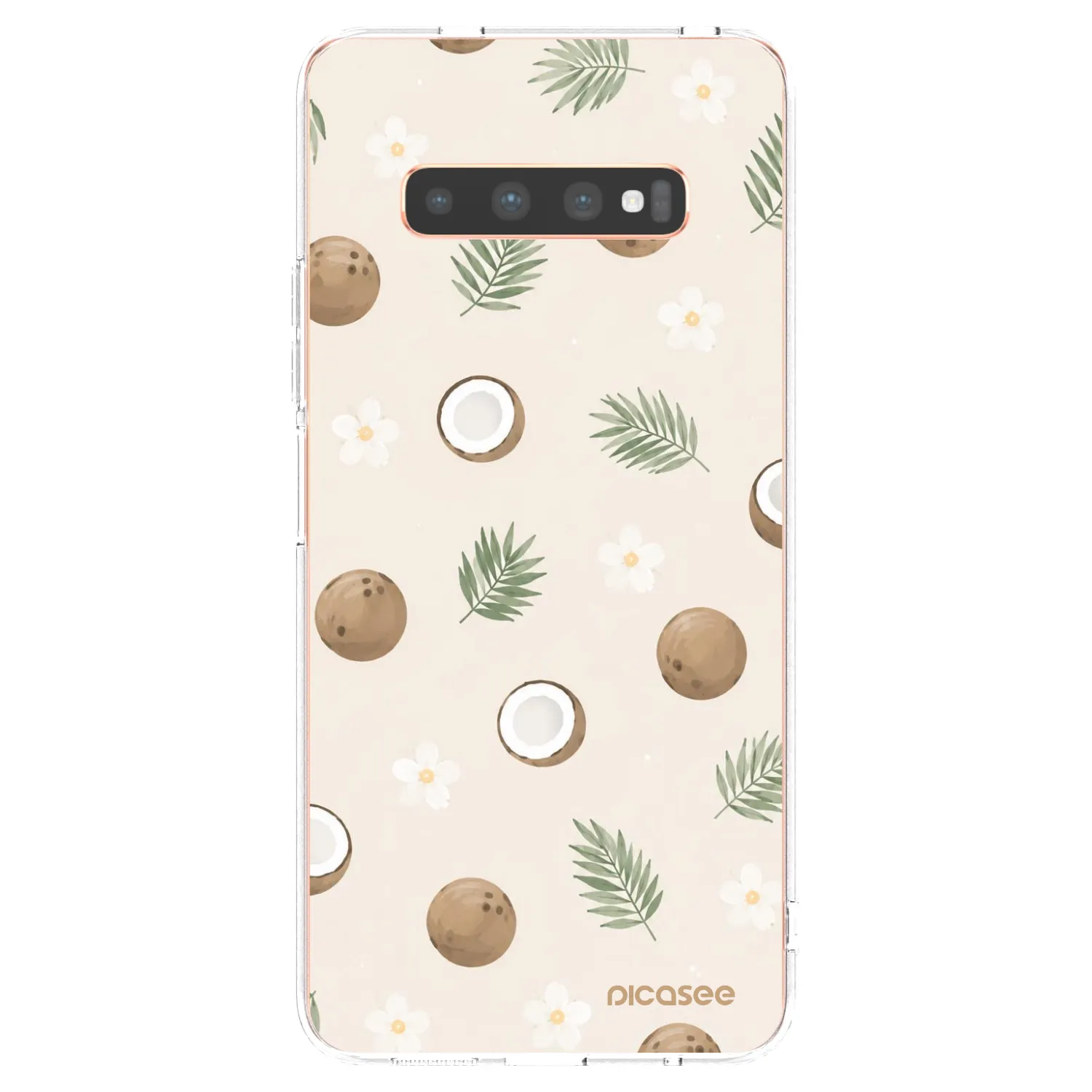 Picasee silikonski prozorni ovitek za Samsung Galaxy S10 Plus G975 - Coconut Breeze