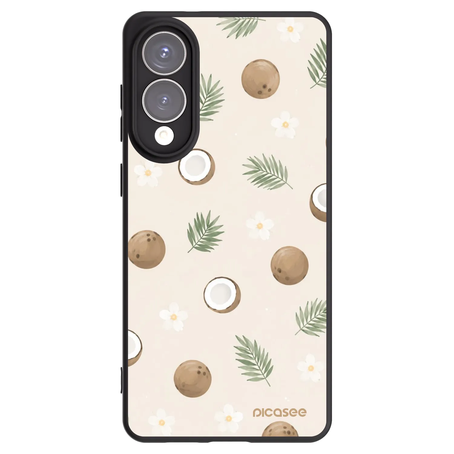 Picasee silikonski črni ovitek za Samsung Galaxy S25 Edge 5G - Coconut Breeze