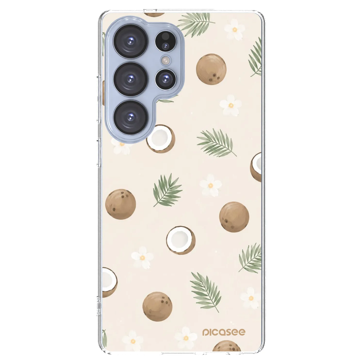 Picasee silikonski prozorni ovitek za Samsung Galaxy S25 Ultra 5G - Coconut Breeze