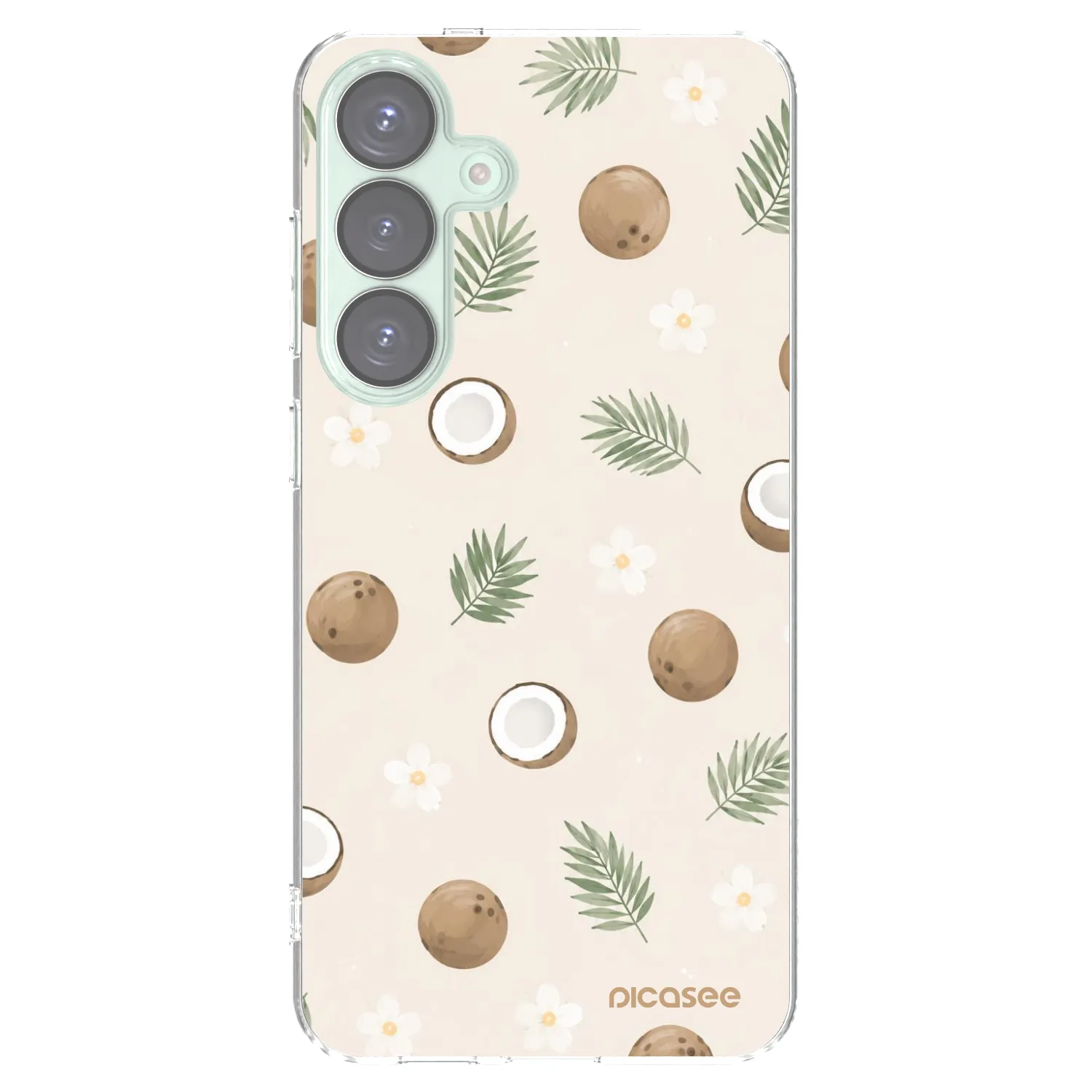 Picasee silikonski prozorni ovitek za Samsung Galaxy S25+ 5G - Coconut Breeze