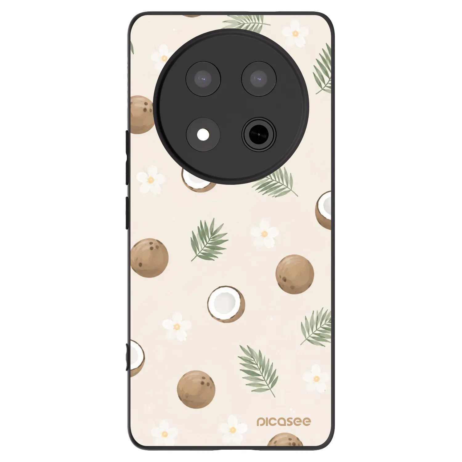 Picasee silikonski črni ovitek za Honor Magic7 Lite 5G - Coconut Breeze