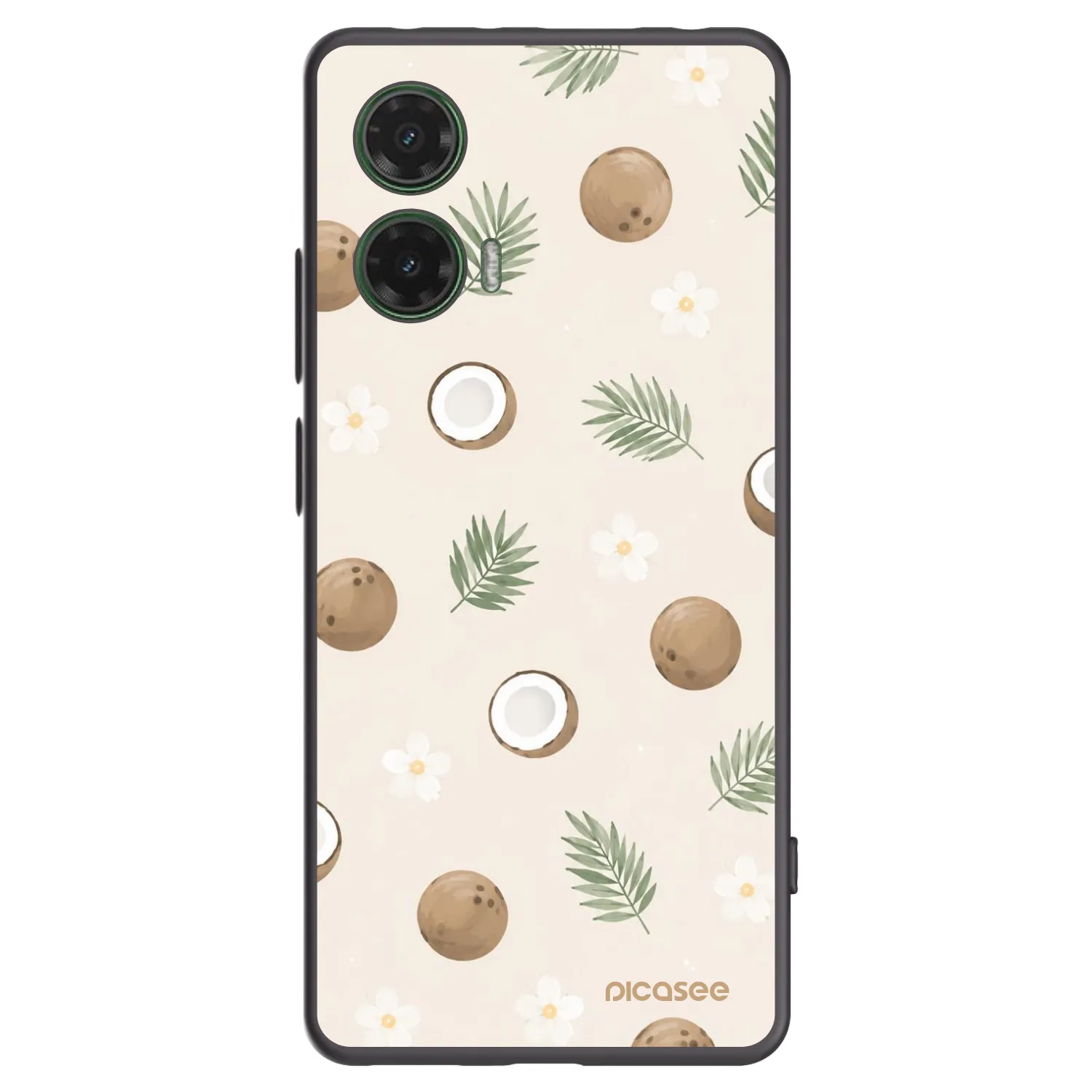 Picasee silikonski črni ovitek za Motorola Moto G35 5G - Coconut Breeze