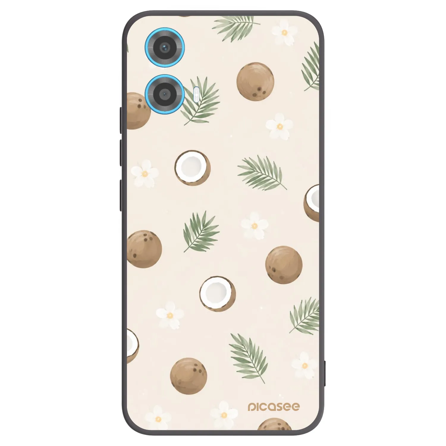 Picasee silikonski črni ovitek za Motorola Moto G34 5G - Coconut Breeze