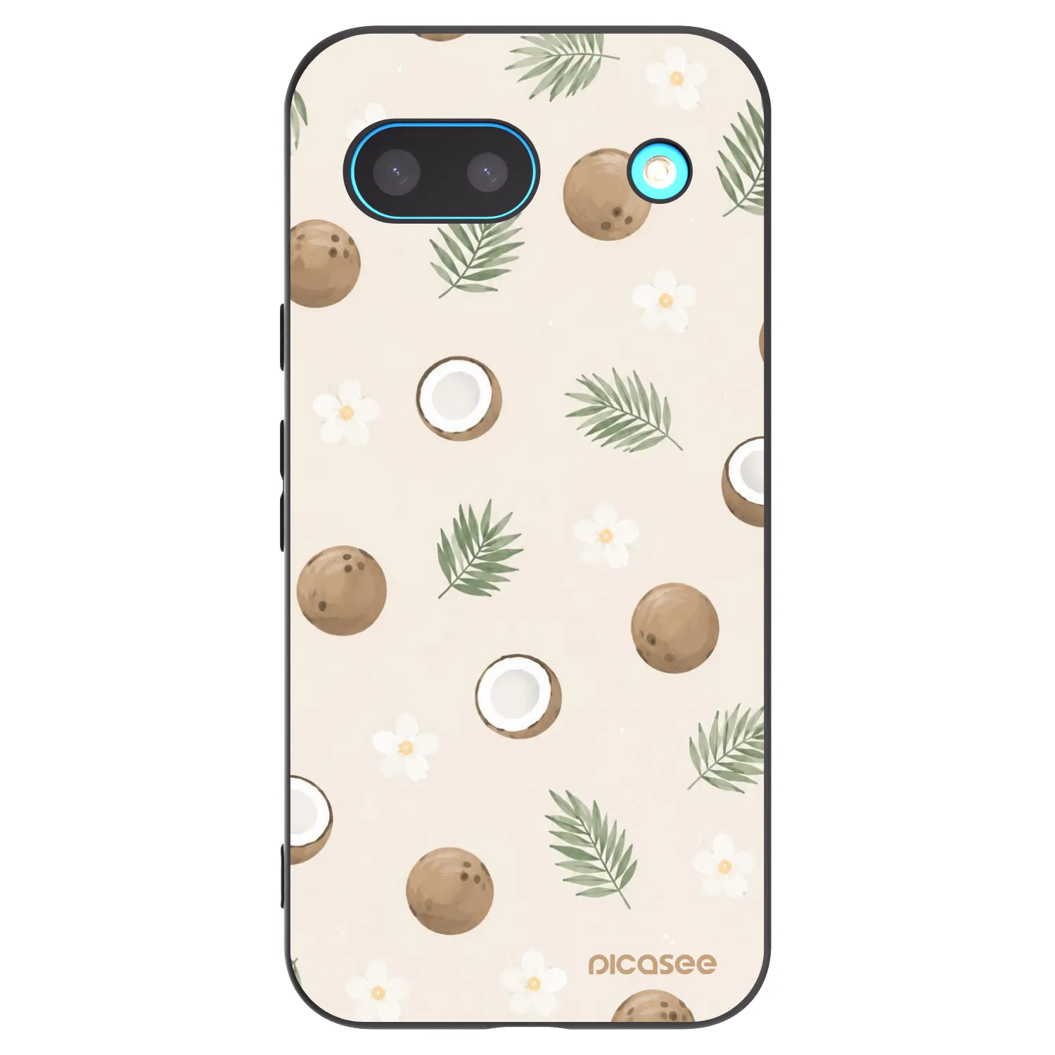 Picasee silikonski črni ovitek za Google Pixel 8a - Coconut Breeze