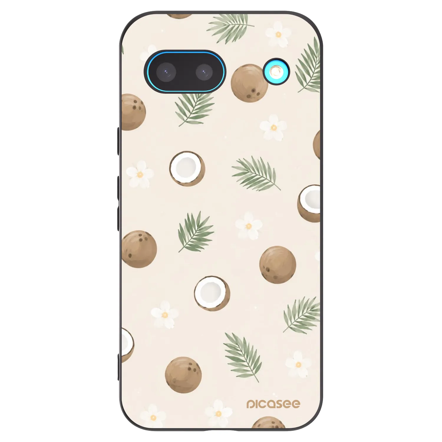 Picasee silikonski črni ovitek za Google Pixel 8 - Coconut Breeze