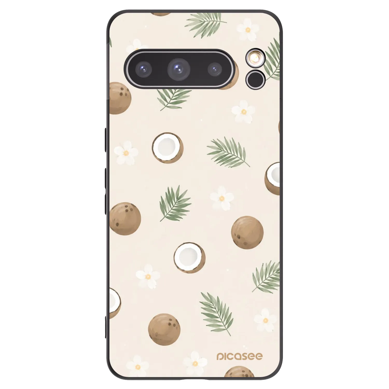 Picasee silikonski črni ovitek za Google Pixel 8 Pro - Coconut Breeze