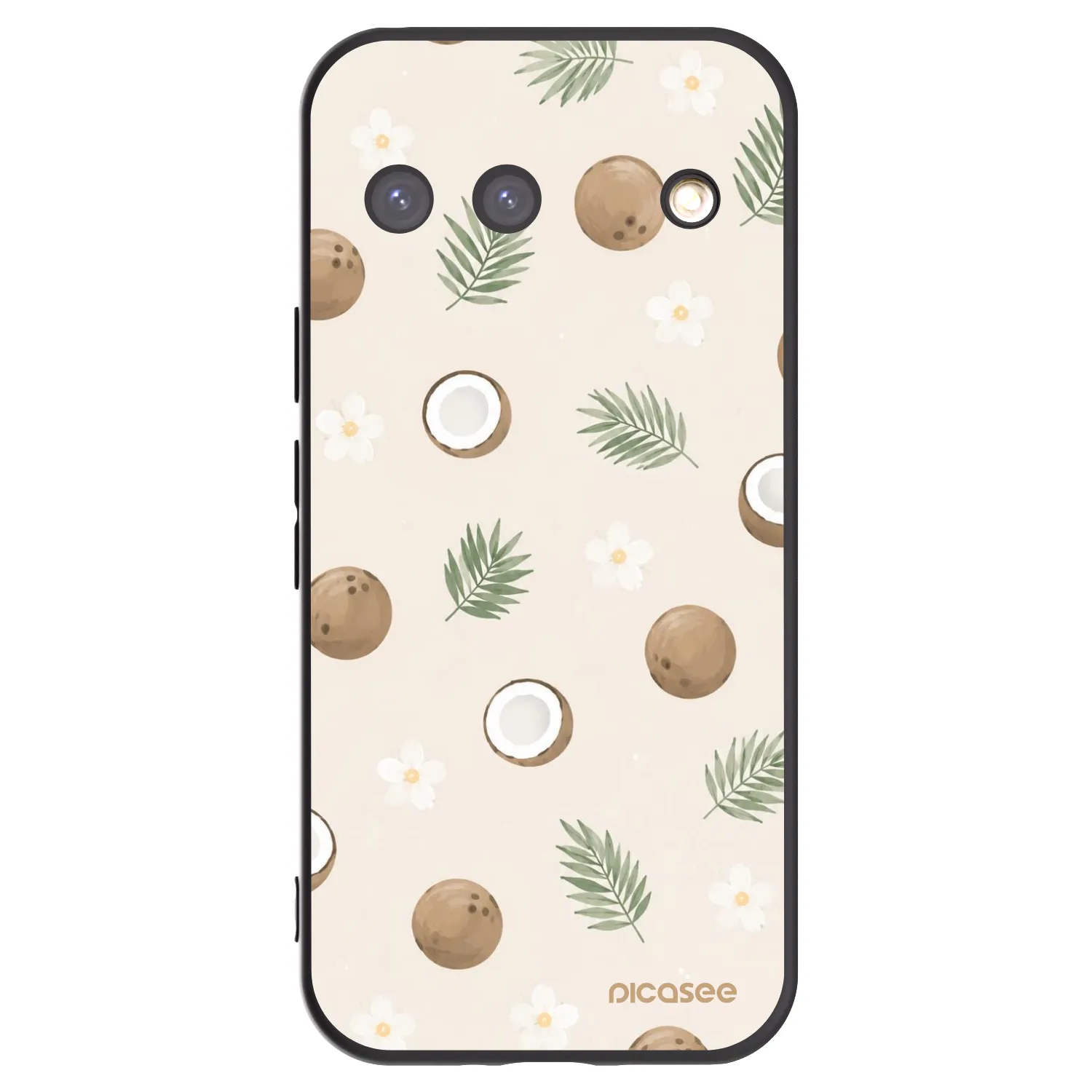Picasee silikonski črni ovitek za Google Pixel 9 - Coconut Breeze