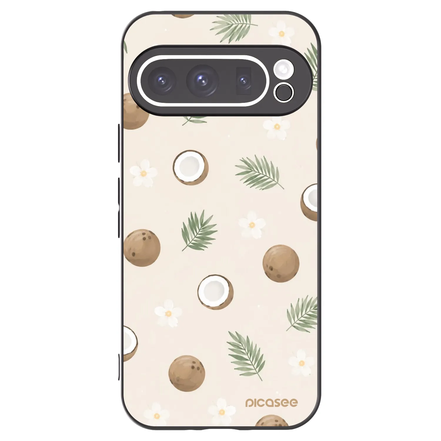 Picasee silikonski črni ovitek za Google Pixel 9 Pro - Coconut Breeze