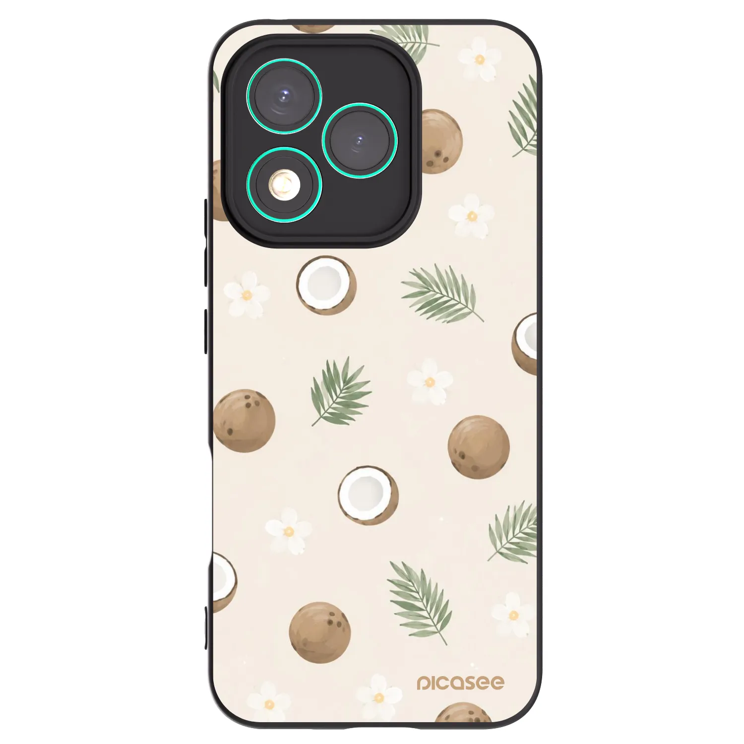 Picasee silikonski črni ovitek za Honor 400 Lite 5G - Coconut Breeze