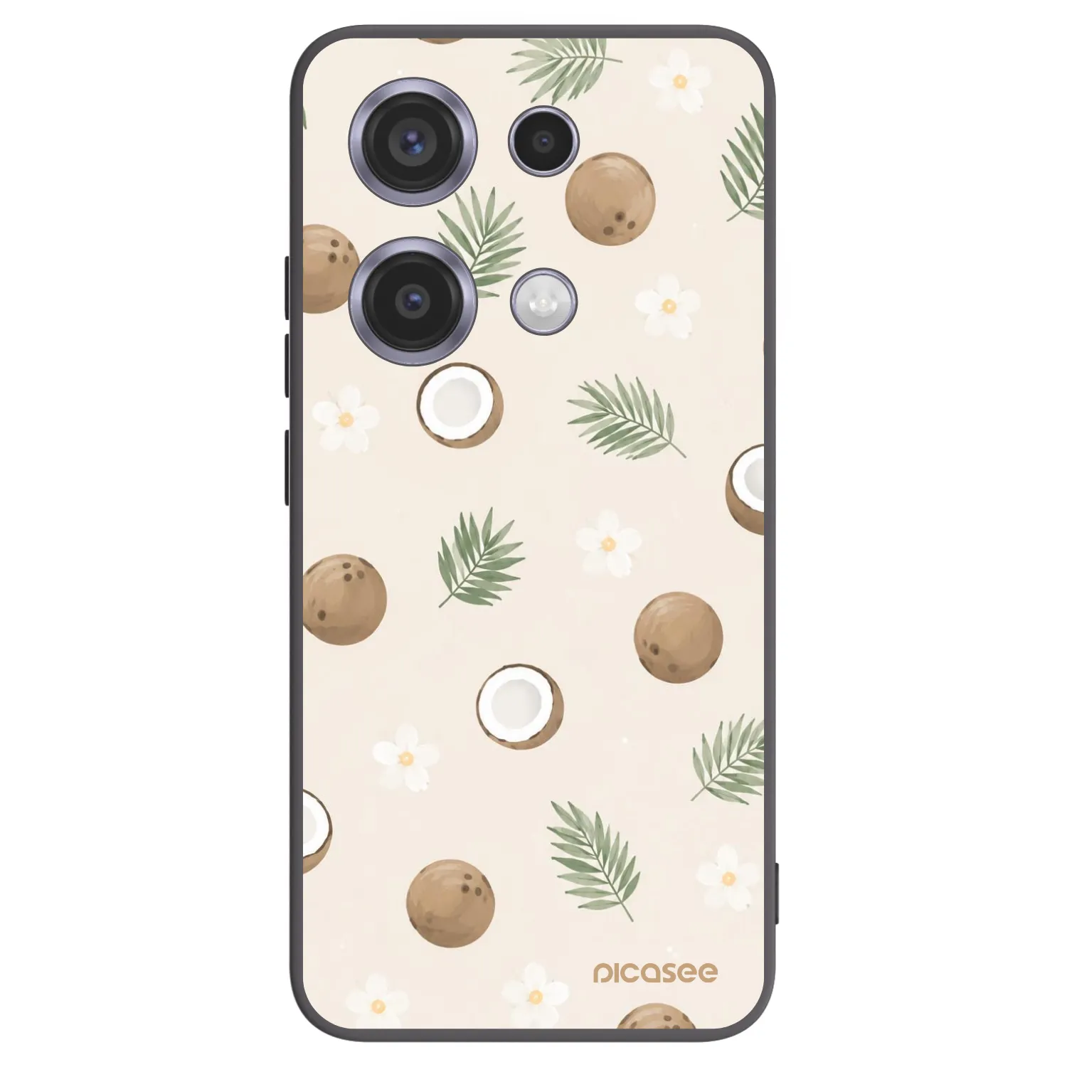 Picasee silikonski črni ovitek za Xiaomi Redmi Note 14S - Coconut Breeze
