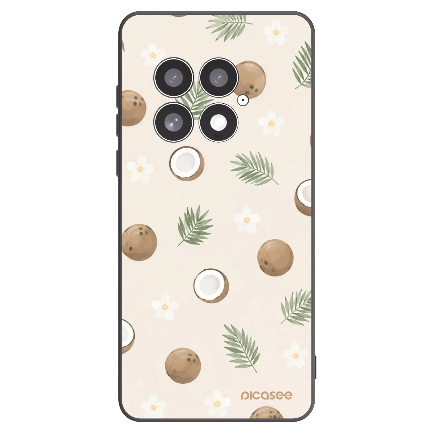 Picasee silikonski črni ovitek za OnePlus 13 5G - Coconut Breeze
