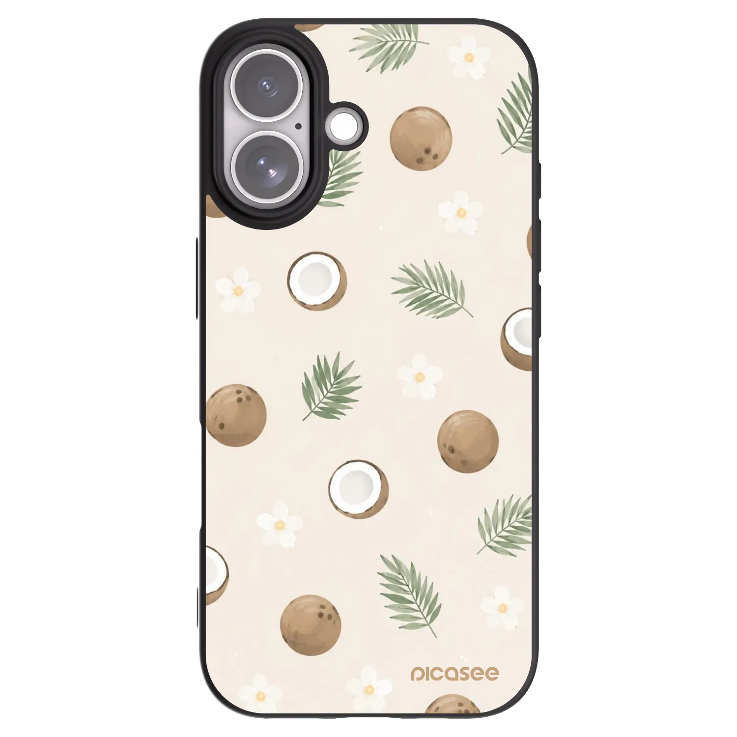 Picasee silikonski črni ovitek za Apple iPhone 17 - Coconut Breeze