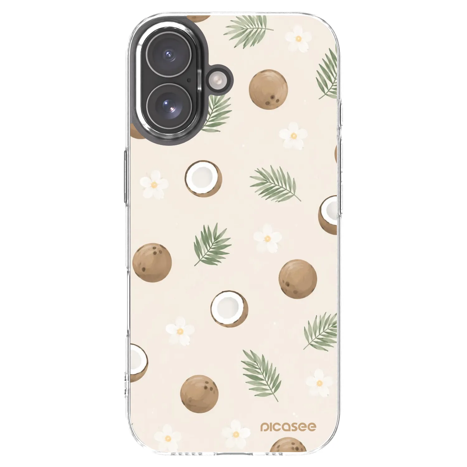Picasee silikonski prozorni ovitek za Apple iPhone 17 - Coconut Breeze