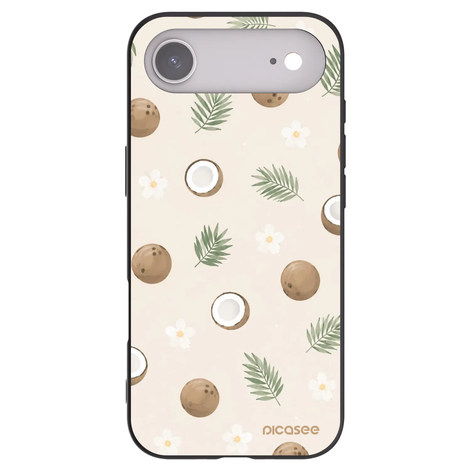 Picasee silikonski črni ovitek za Apple iPhone Air - Coconut Breeze